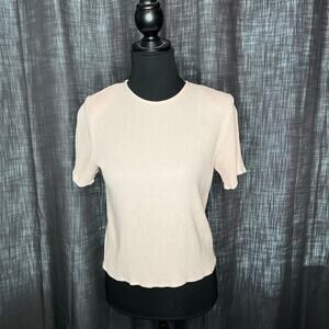 Gloria Lance 80’s vintage pink short sleeve career top size small